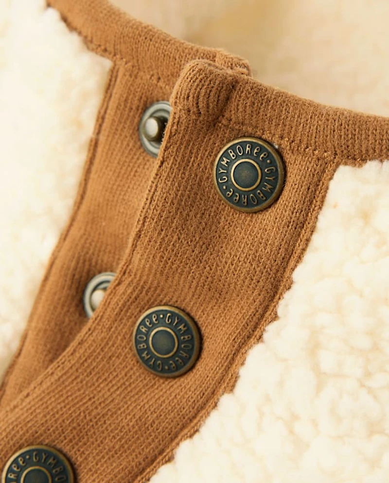 Kids Half Snap Sherpa Pullover