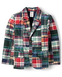 Blazer en popeline Madras à carreaux pour enfant - Campus Cuties