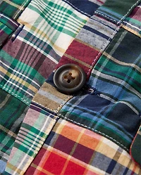 Kids Plaid Madras Poplin Blazer - Campus Cuties