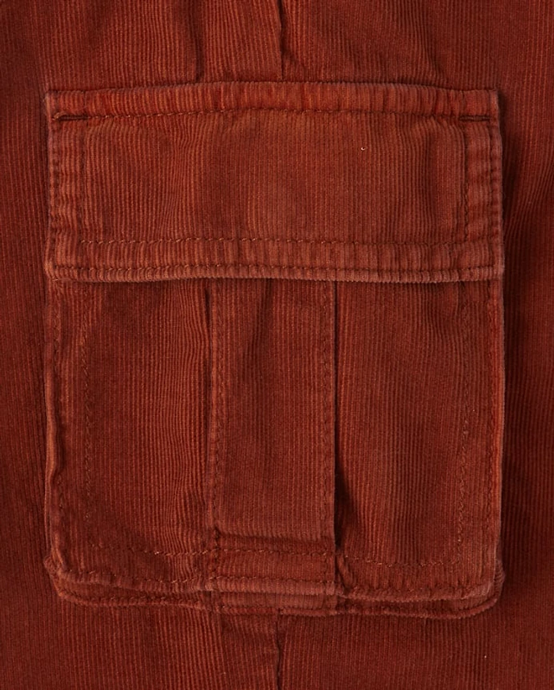 Kids Corduroy Baggy Cargo Pants - Little Essentials