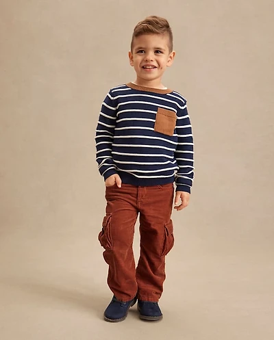 Kids Corduroy Baggy Cargo Pants
