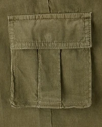 Kids Corduroy Baggy Cargo Pants