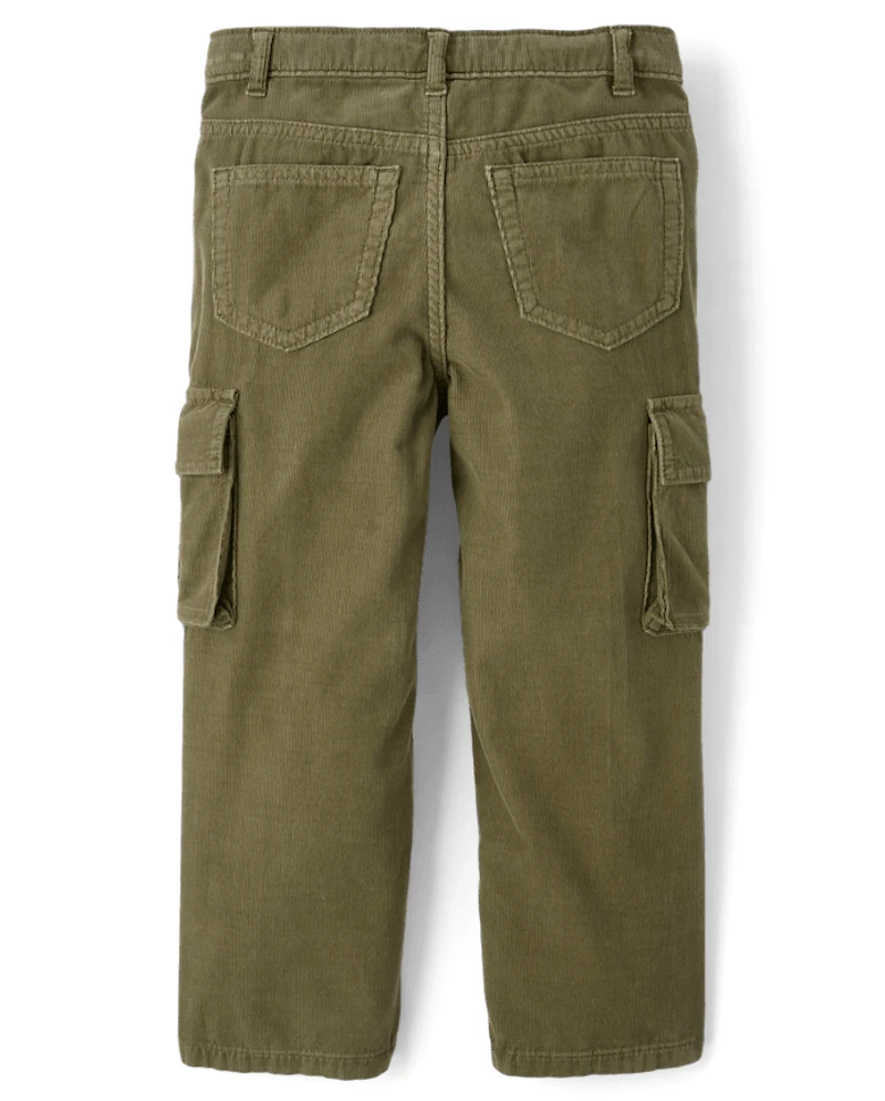 Kids Corduroy Baggy Cargo Pants
