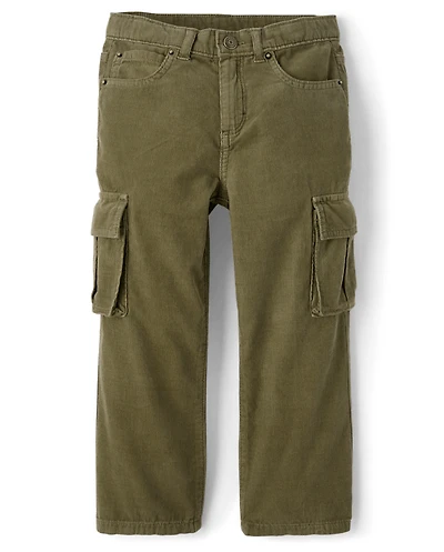 Kids Corduroy Baggy Cargo Pants