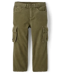 Kids Corduroy Baggy Cargo Pants