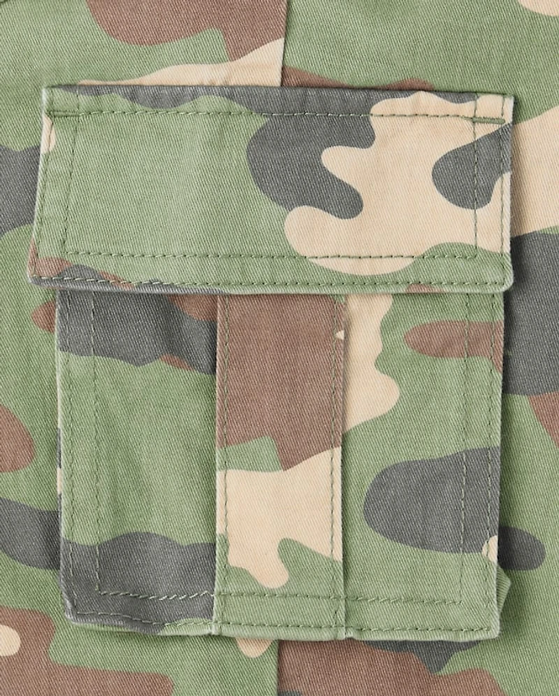 Pantalon cargo ample camouflage pour enfants - Highland Hills