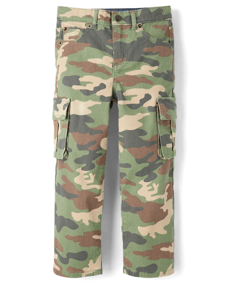 Kids Camo Baggy Cargo Pants - Highland Hills