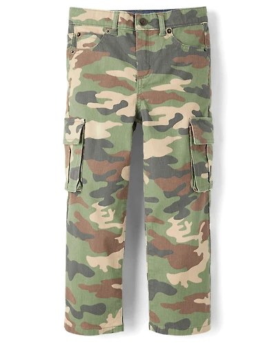 Kids Camo Baggy Cargo Pants - Highland Hills