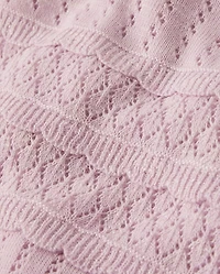 Girls Scalloped Pointelle Sweater - Magical Meadows