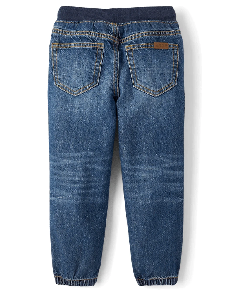 Boys Pull On Jogger Jeans - Little Essentials