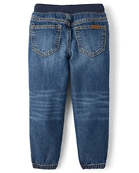 Boys Pull On Jogger Jeans - Little Essentials