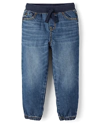 Boys Pull On Jogger Jeans - Little Essentials