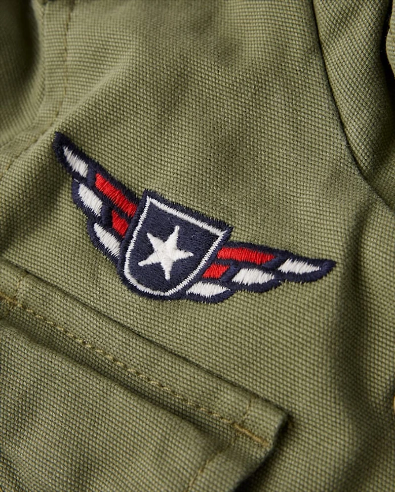 Kids Embroidered Aviator Patch Jacket - Highland Hills