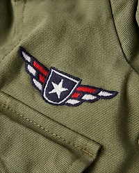 Kids Embroidered Aviator Patch Jacket - Highland Hills