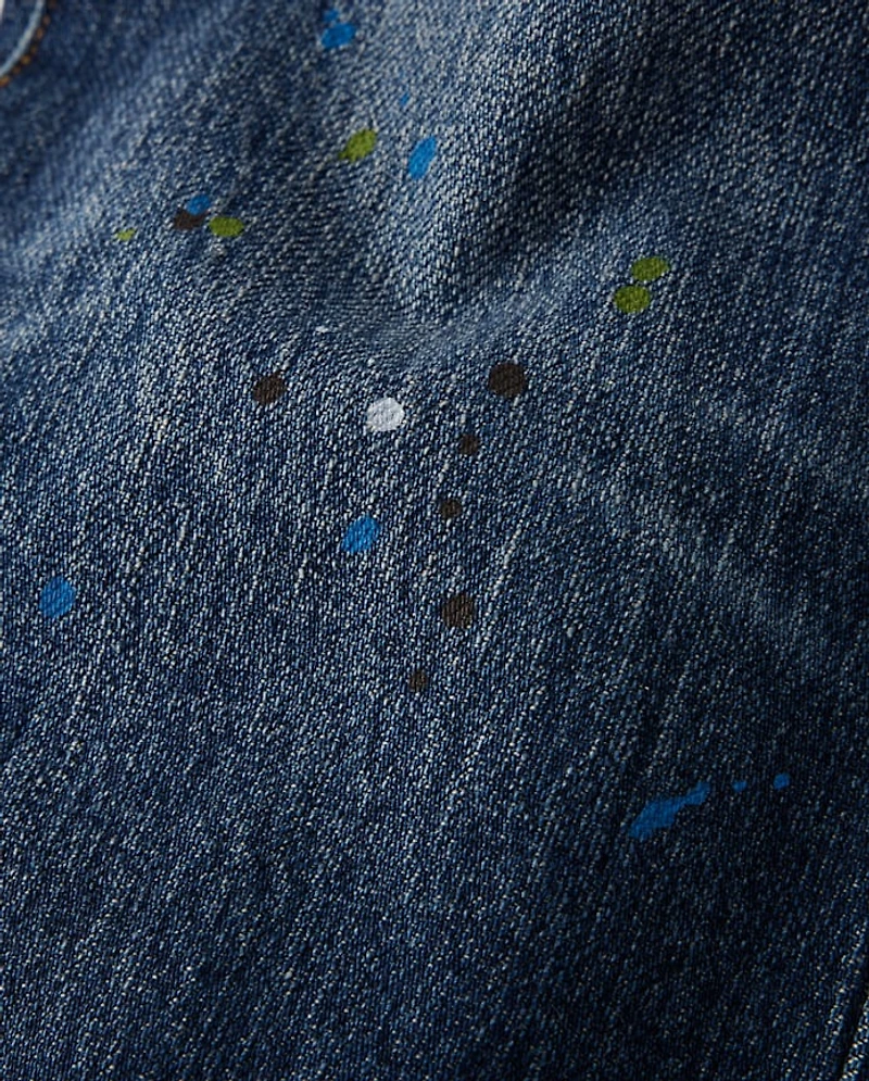 Kids Paint Splatter Baggy Jeans - Campus Cuties