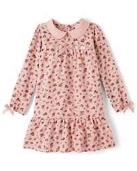 Girls Floral Ruffle Nightgown - Gymmies