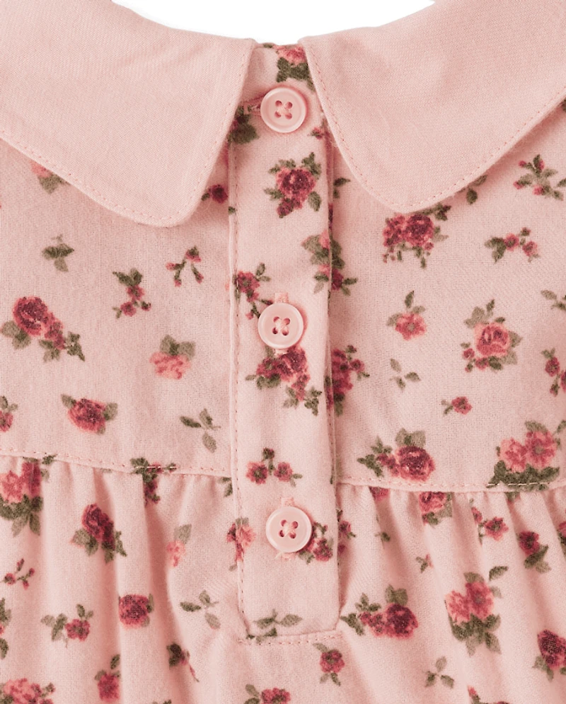 Girls Floral Ruffle Nightgown - Gymmies