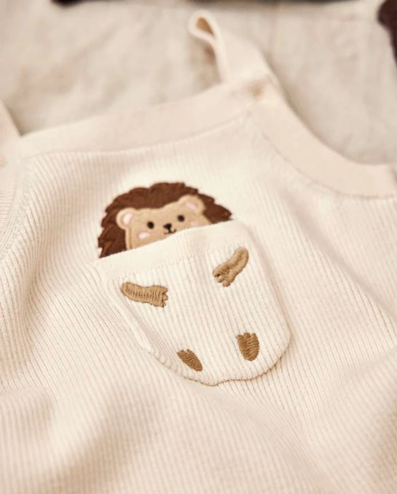 Baby Hedgehog Sweater Overalls 2-Piece Outfit Set - Homegrown by Gymboree