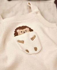 Baby Hedgehog Sweater Overalls 2-Piece Outfit Set - Homegrown by Gymboree