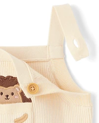 Baby Hedgehog Sweater Overalls 2-Piece Outfit Set - Homegrown by Gymboree