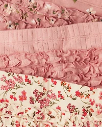 Baby Girls Floral Ruffle Leggings 3-Pack - Homegrown by Gymboree