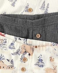 Baby Boys Forest Pants 3-Pack - Homegrown by Gymboree