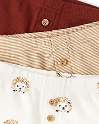 Pantalons bébé hérisson, lot de 3 - Homegrown by Gymboree