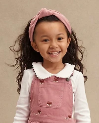 Girls Embroidered Floral 2-Piece Hair Set - Highland Hills
