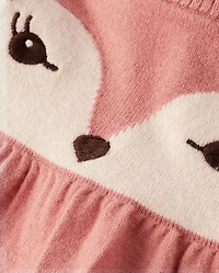Girls Fox Sweater Jumper 2-Piece Outfit Set - Homegrown by Gymboree