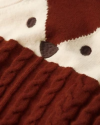 Baby Boys Fox Sweater Overalls 2-Piece Outfit Set - Homegrown by Gymboree