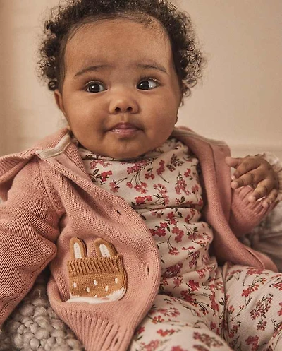 Girls Applique Crochet Deer Hoodie - Homegrown by Gymboree