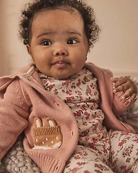 Girls Applique Crochet Deer Hoodie - Homegrown by Gymboree