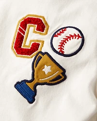 Boys Embroidered Varsity Top - Campus Cuties