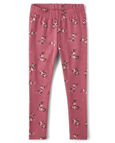 Girls Floral Leggings - Highland Hills