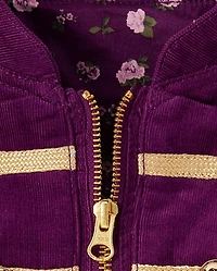 Girls Button Corduroy Band Jacket - Magical Meadows