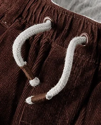Boys Corduroy Pull On Roll Cuff Pants