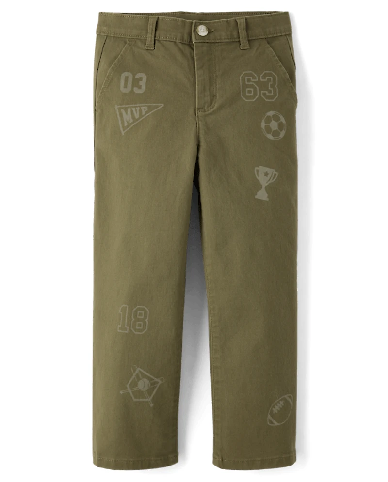 Kids Varsity Baggy Chino Pants - Campus Cuties