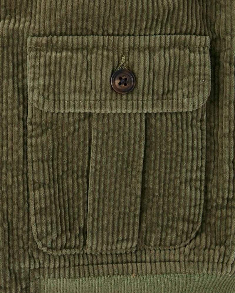 Boys Embroidered Aviator Patch Corduroy Jacket - Highland Hills