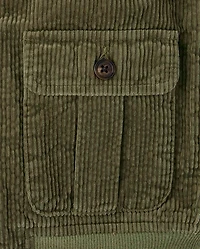 Boys Embroidered Aviator Patch Corduroy Jacket - Highland Hills