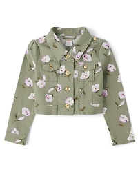 Girls Floral Utility Jacket - Magical Meadows