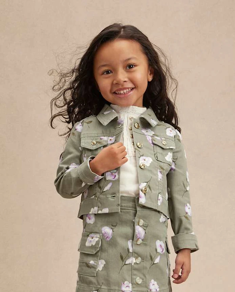 Girls Floral Utility Jacket - Magical Meadows