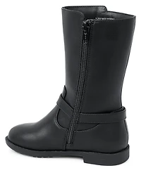 Girls Bow Tall Boots - Little Essentials