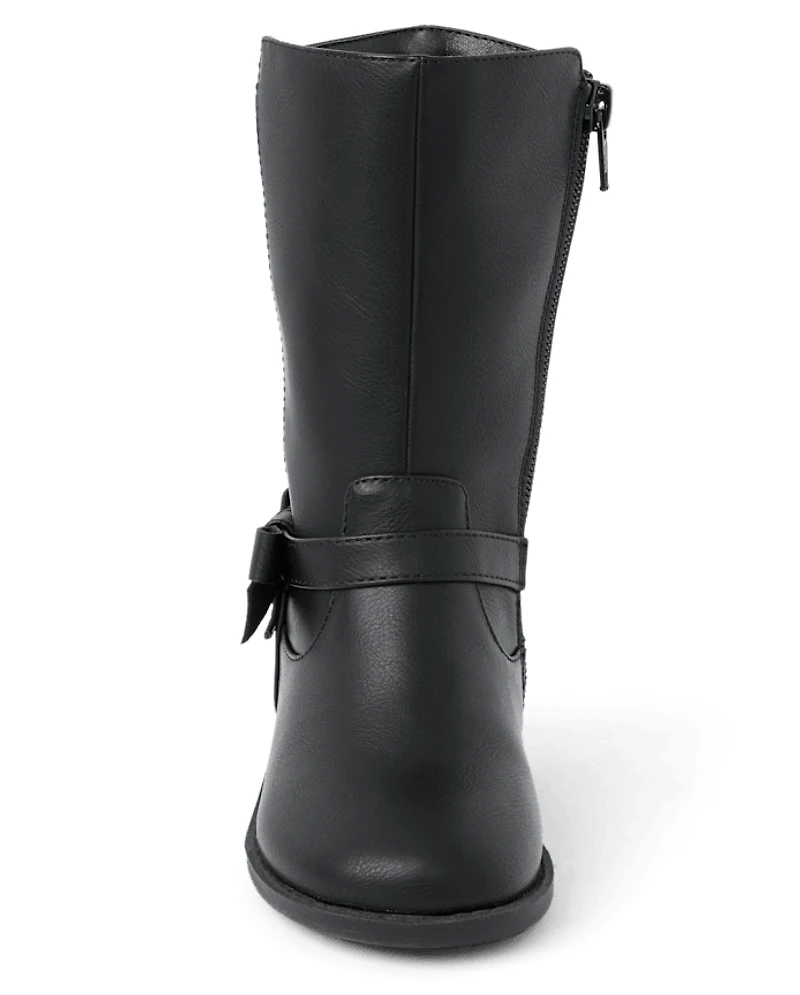 Bottes hautes à nœud pour filles - Little Essentials