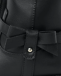 Girls Bow Tall Boots - Little Essentials