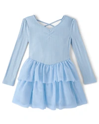 Girls Glitter Tiered Tutu Dress