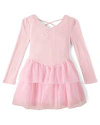 Girls Glitter Tiered Tutu Dress