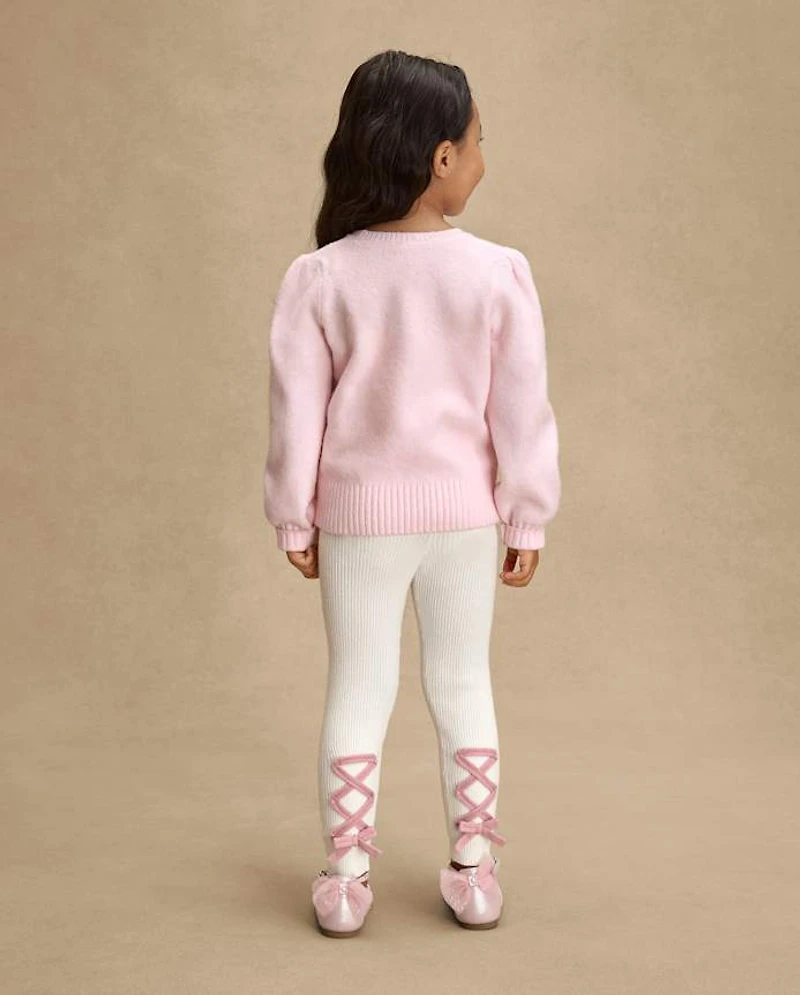 Leggings pull taille haute à lacets pour filles - On Pointe