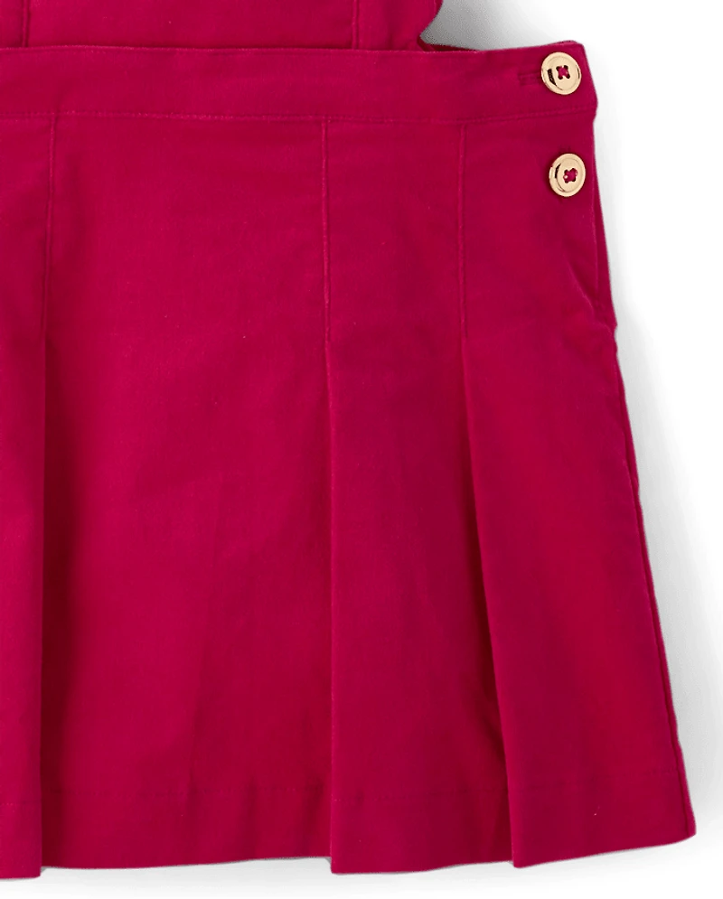 Pull en velours côtelé festonné pour fille - Mon Cheri