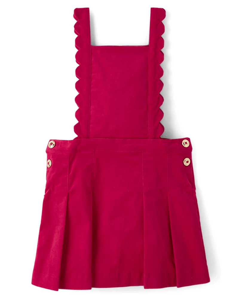 Pull en velours côtelé festonné pour fille - Mon Cheri