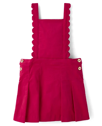 Pull en velours côtelé festonné pour fille - Mon Cheri